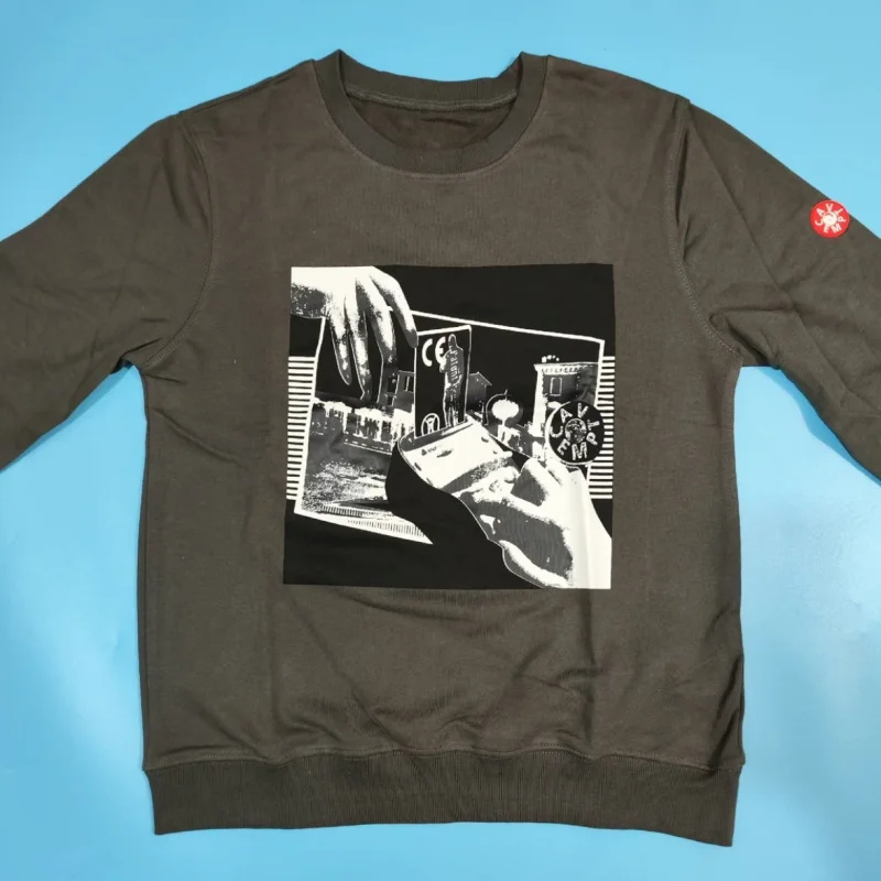 

Модные уличные мужские и женские толстовки CAVEMPT, хлопковые электронные абстрактные пуловеры с круглым вырезом и принтом человеческих пальцев, повседневные топы CE