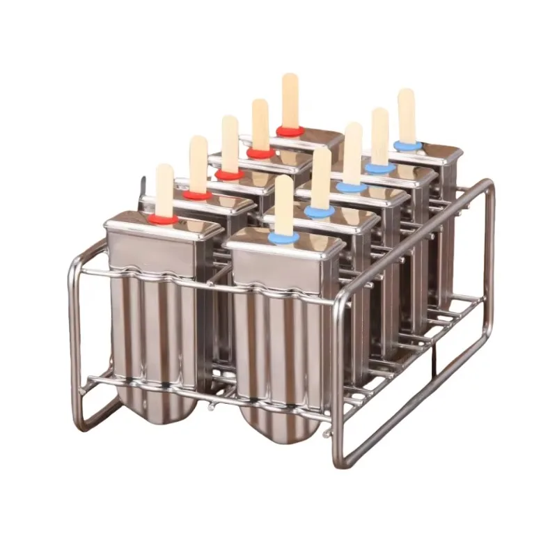 Commercial Double-Slot 304 Stainless Steel Popsicle Machine Tray New Household Condition for Ice Cream Mold Milk Ingredients