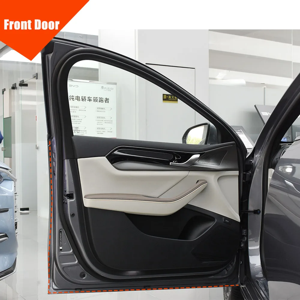 Door Seal Soundproof Kit for BYD King Qin Plus 2021- 2025 Rubber Weather Draft Seal Strip Wind Noise Kit Front Trunk Cover Strip