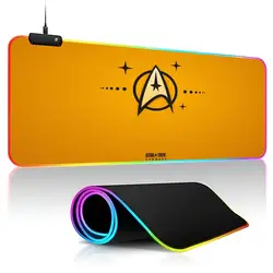 Star MovieT-Trek Clear Mouse Pad Gamer RGB Deskmat Keyboard Mat Gaming Laptops LED Mousepad Desk Protector Anime Mause Mats