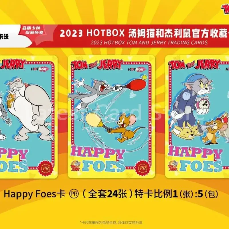 Colección de cartas coleccionables de TOM y JERRY para niños, juego de cartas doradas, GSSP raro, regalo, 2023