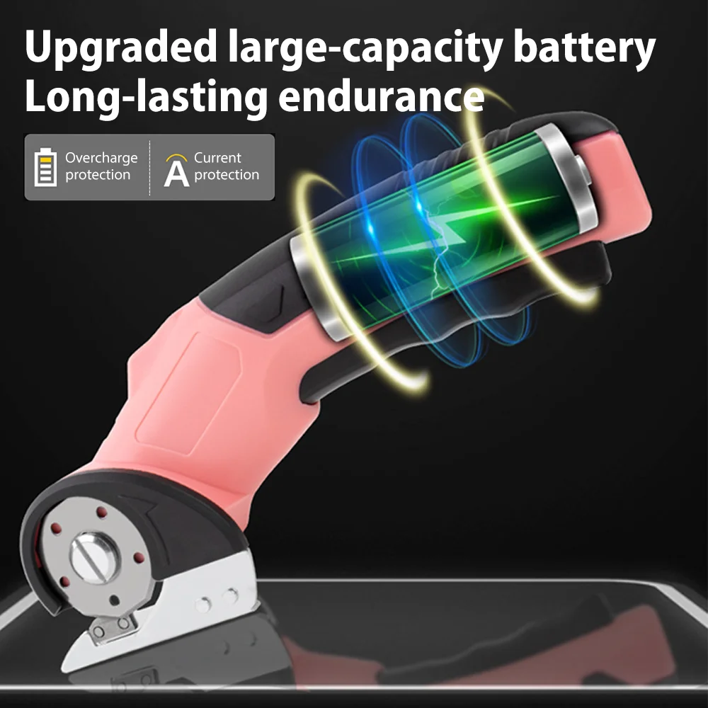 

Беспроводные электрические ножницы, резак для картона со светодиодной подсветкой, бесщеточный двигатель, 2000 мАч, лезвие из вольфрамовой стали для тканевого кожаного ковра