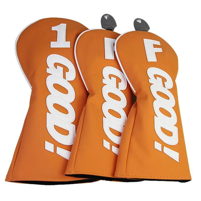 

Golf Wood Headcovers Waterproof PU Leather Golf Club Wood Head Cover Mallet Putter Protector Portable Sports Gear For Outdoor