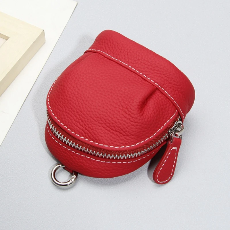 

Кошельки-монетницы из кожи в стиле рюкзака, маленькие кошельки-брелоки для женщин, маленькие кошельки-портмоне, брелоки для ключей, мешочки для мелочи