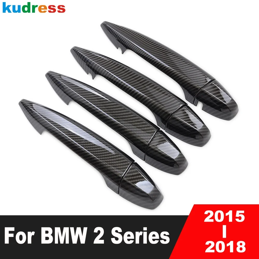 

For BMW 2 Series Active Tourer 2015-2018 Carbon Car Door Handle Cover Trim Side Door Handle Bowl Covers Accessories (F45 F46)