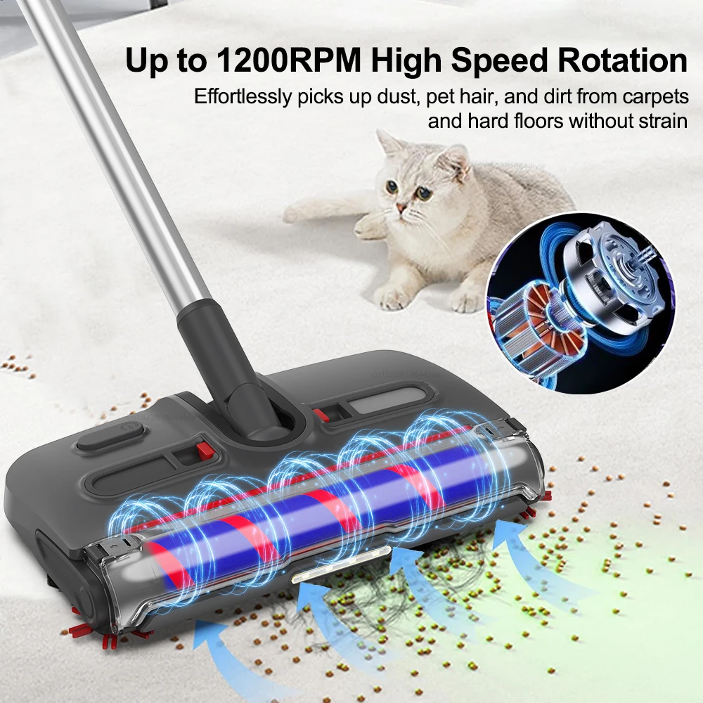Electric Sweeper Handheld Carpet Cleaner Wireless Portable Floor Sweeper Cleaning Machine Household Rotating Electric Floor Mop