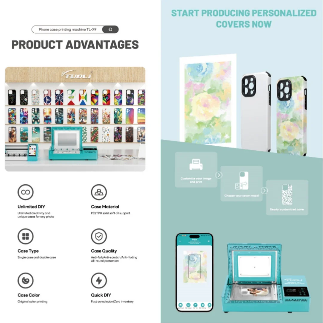 TUOLI Doule Case 2 in 1 TL-X9 Blank Phone for iPhone 16 15 14 13 12 Sublimation Heat Transfer Cellphone Personalized DIY Covers