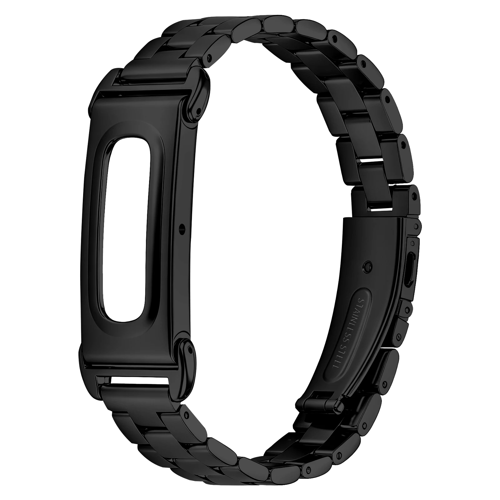 For Google Fitbit Air Strap Stainless Steel 3‑Link Solid Metal Smart Watch Band For Fitbit Google Air Bracelet Accessories