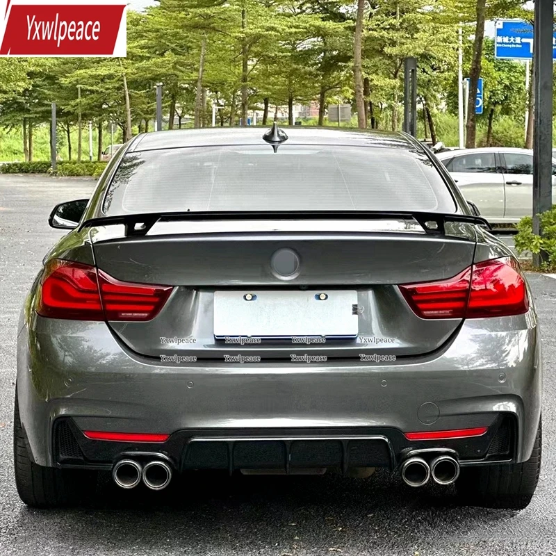 For BMW 4-Series F32 2 Door Coupe 2014-2020 420i 428i 430i ABS Plastic Rear Trunk Lip Spoiler Body Kit Accessories