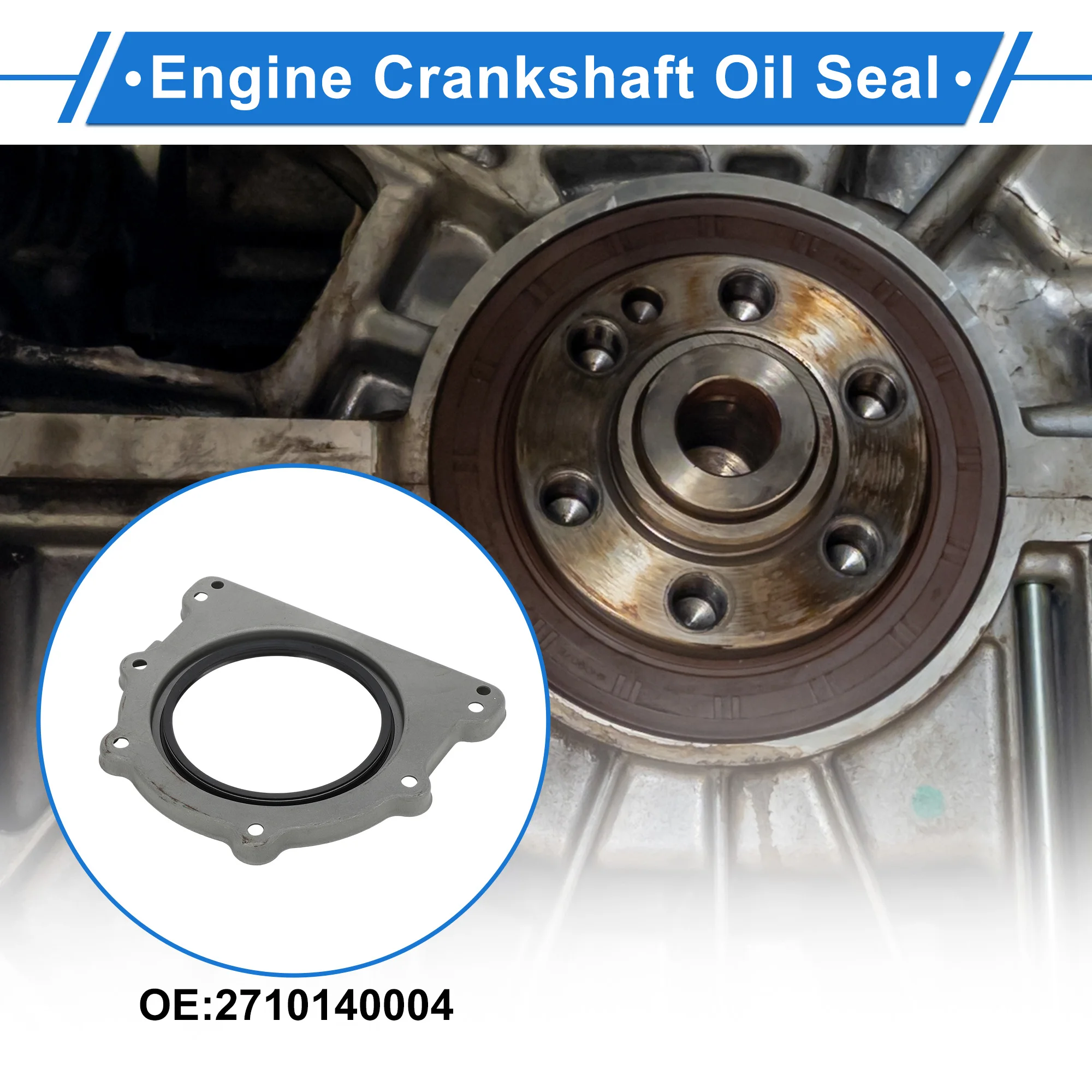 

UXCELL 1 Pc Crankshaft Oil Seal with Flange for MERCEDES-BENZ C250 SLK250 No.2710140004