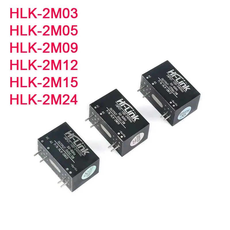 AC-DC Power Module Mini Isolation Switch Power Supply Module 2W 220v to 3.3V/5V/9V/12V HLK-2M03 HLK-2M05 HLK-2M12 HLK-2M09 AC DC
