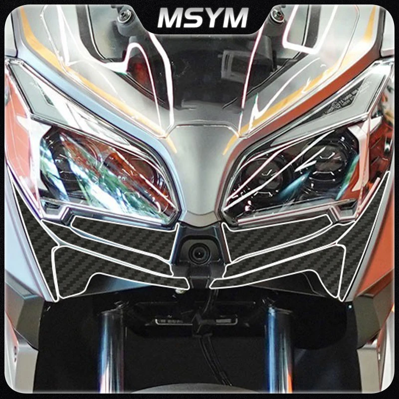 Motorcycle 3D Carbon fiber sticker protective film car sticker wear-resistant sticker accessories For QJMOTOR HONG150ADV