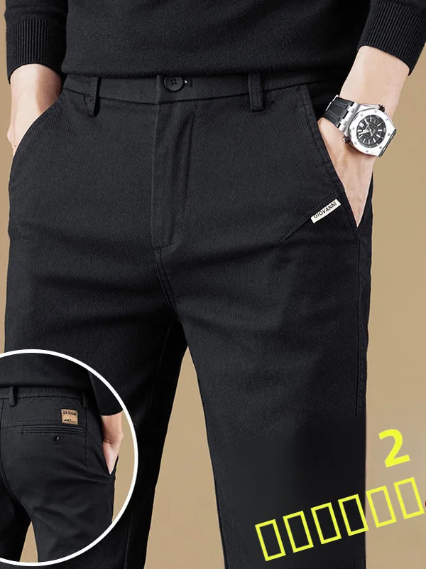 

Мужские повседневные прямые брюки, тонкие модные брендовые свободные длинные брюки, универсальные утягивающие брюки, новинка 2025, спортивный костюм, брюки