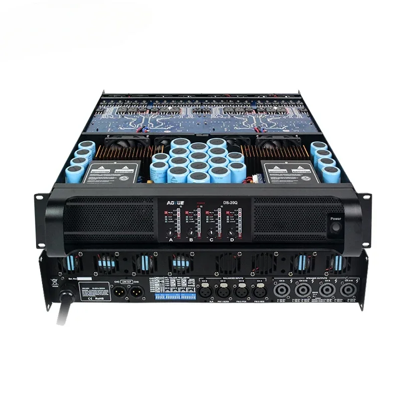 

A For DS-20Q bass amp professional power amplifier 4000w high power excellent bass amp