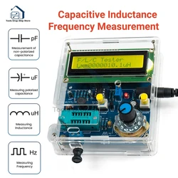 DC5V wysokiej precyzji cyfrowy przyrząd do pomiaru indukcyjności i pojemności DIY zestaw z kabel do transmisji danych USB miernik częstotliwości LCD