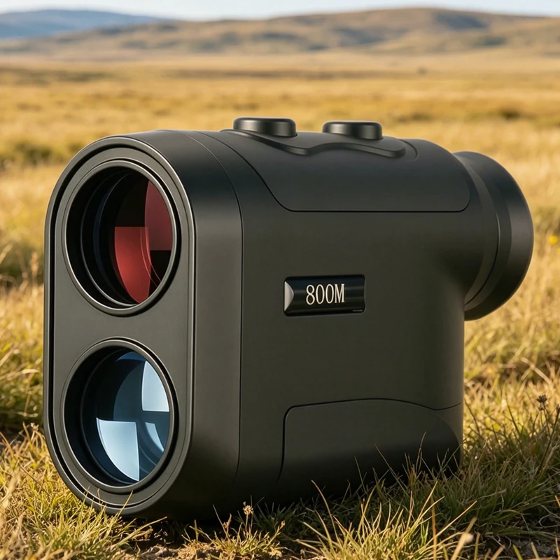 Long Distance High-Precision 905nm LCD Industrial Laser Distance Meter Rangefinder Camouflage Color 8x Magnification 0.5s