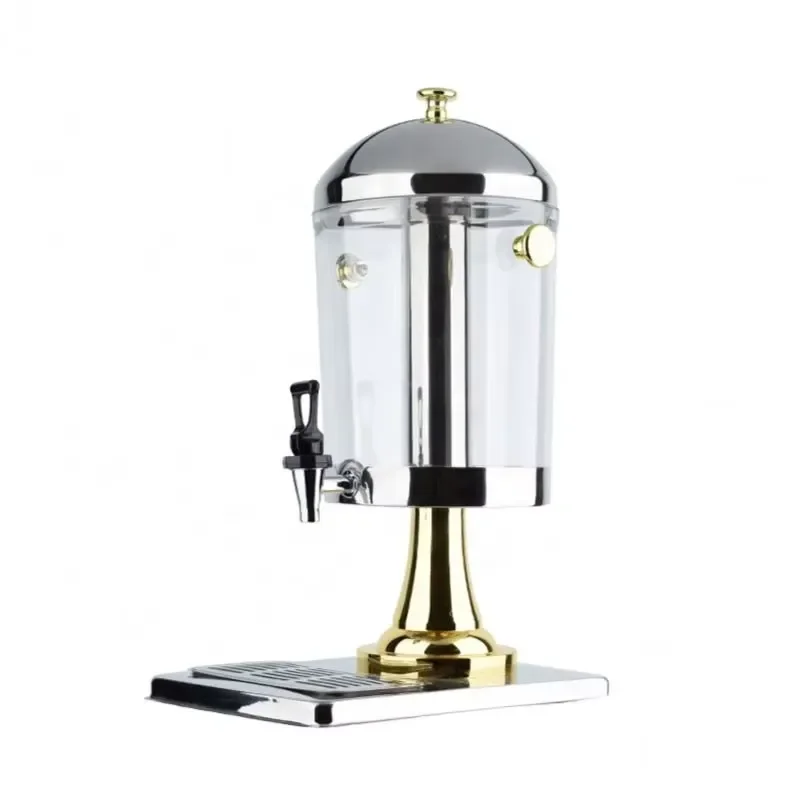 Commercial Stainless Steel Cold Beverage Dispenser 8L 16L 24L Self Service Juice Water Cooler for Hotel Catering Food Grade