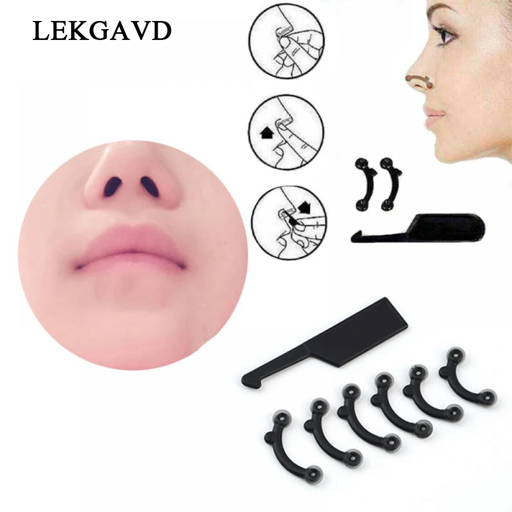 Beleza Nose Clip Corrector, nariz para cima, levantamento, Shaping Clip, sem dor Shaper, Face Fitness, Beauty Tool, Hot, 3 Tamanho, 1 Set