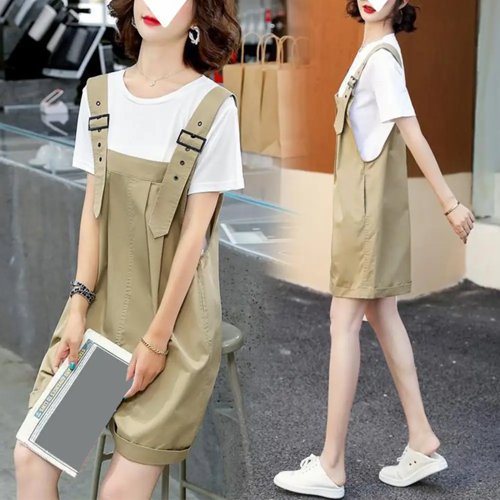 Rompers Women Fashion Preppy Style Pockets Feminino Korean Sweet Chic New Solid Simple Casual Loose All-match Wide Leg Kawaii