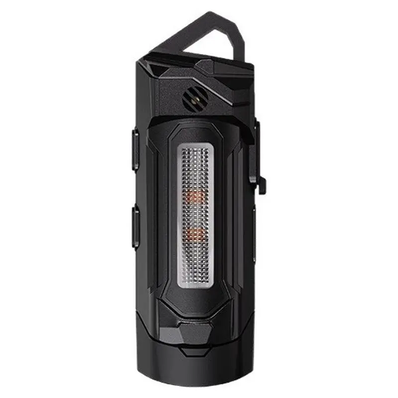 ABMH-Rechargeable Flashlight With Adjustable Magnetic Hook, UV & Side Light, Buzzer Alarm, Compact Pocket