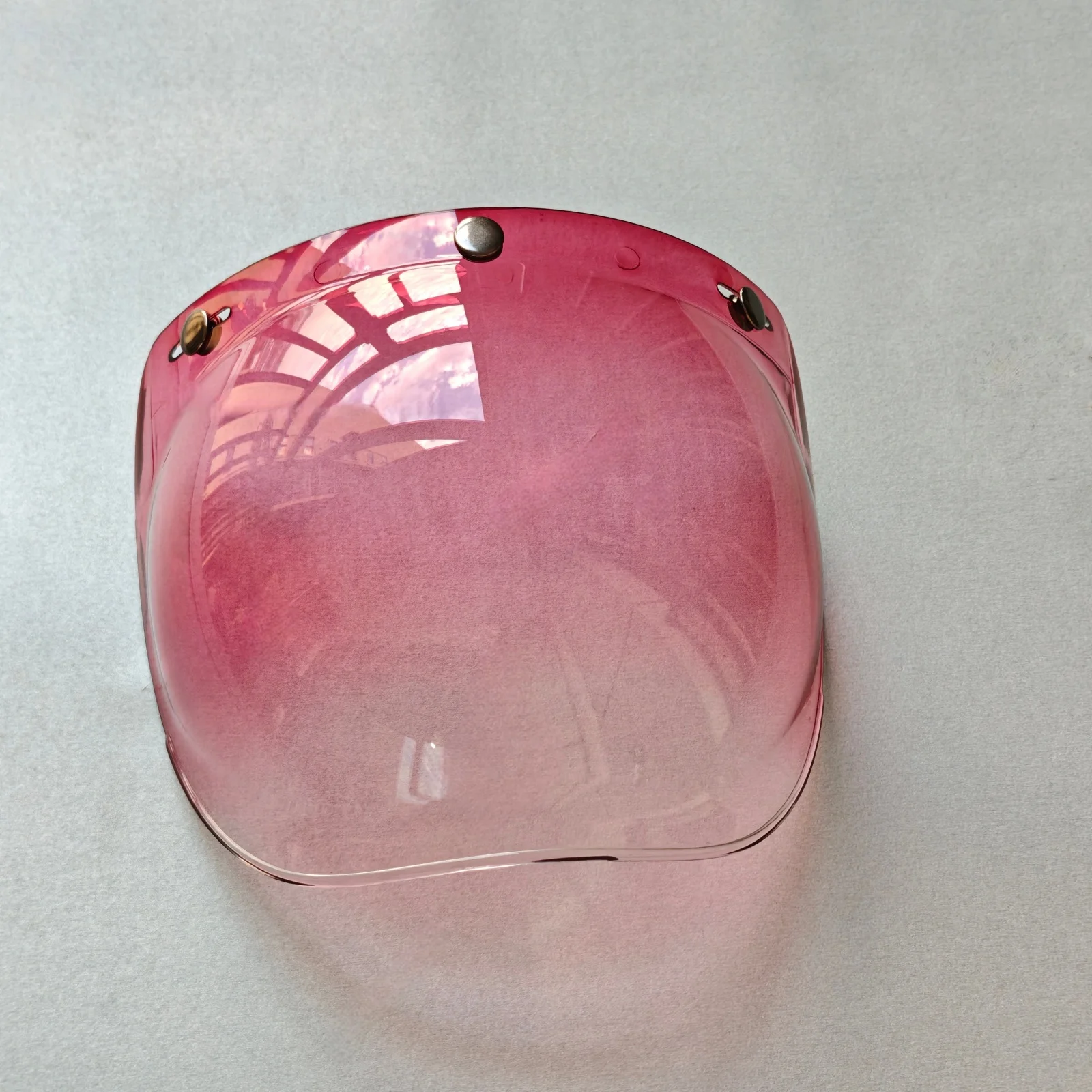 Retro Helmet Visor Visors 3-Buckle Bubble Visor Shield Bubble Open Face Helmet Visor Fit for Motorcycle Helmet Accessories