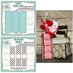 Gnome Dies Collection Valentine's Day Candy Clear Stamps Metal Cutting Dies DIY Scrapbook Decoration Embossing Template Supplies