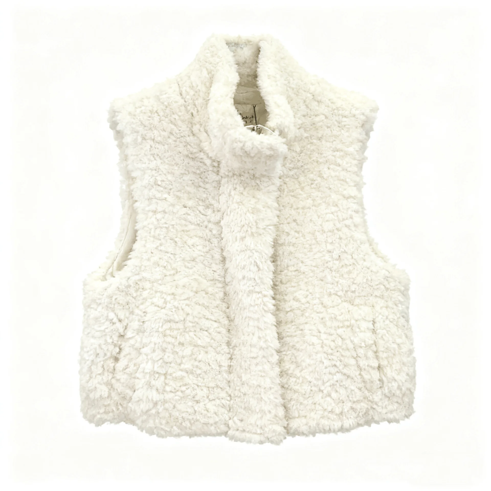 

Жилеты, женские пальто, жилет из овечьей шерсти, куртки без рукавов, пальто на молнии Y2k, уличная одежда, элегантная рабочая однотонная открытая строка, осень-зима 2025