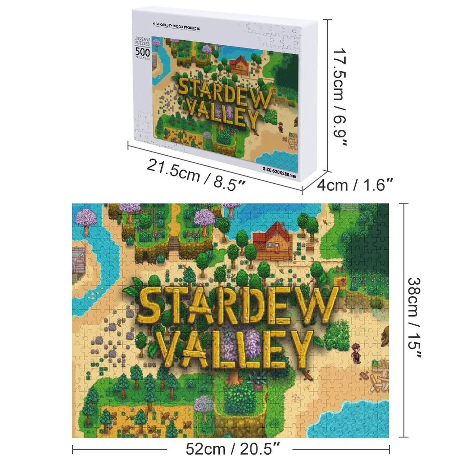 스타듀 밸리 - 인디 게임 직소 퍼즐 어린이를 위한 참신한 장난감 2022 사진이 포함된 맞춤형 어린이 선물 퍼즐
