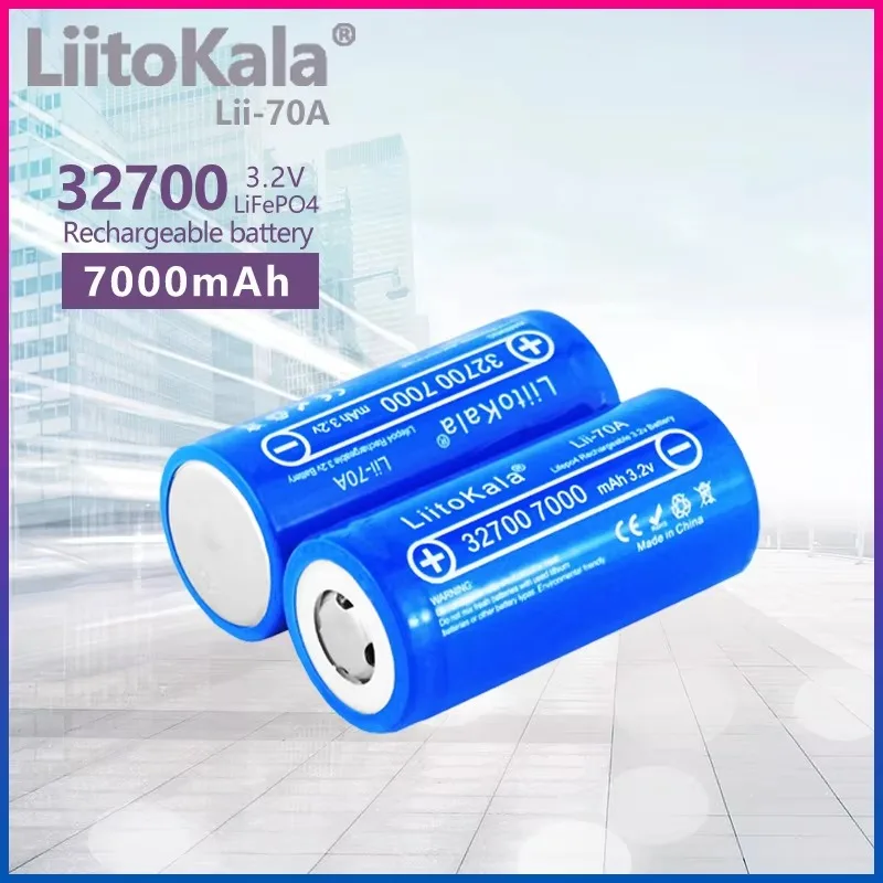 4pcs LiitoKala 3.2V 32700 Lii-70A LiFePO4 Battery 35A Continuous Discharge Maximum 55A High Power Battery