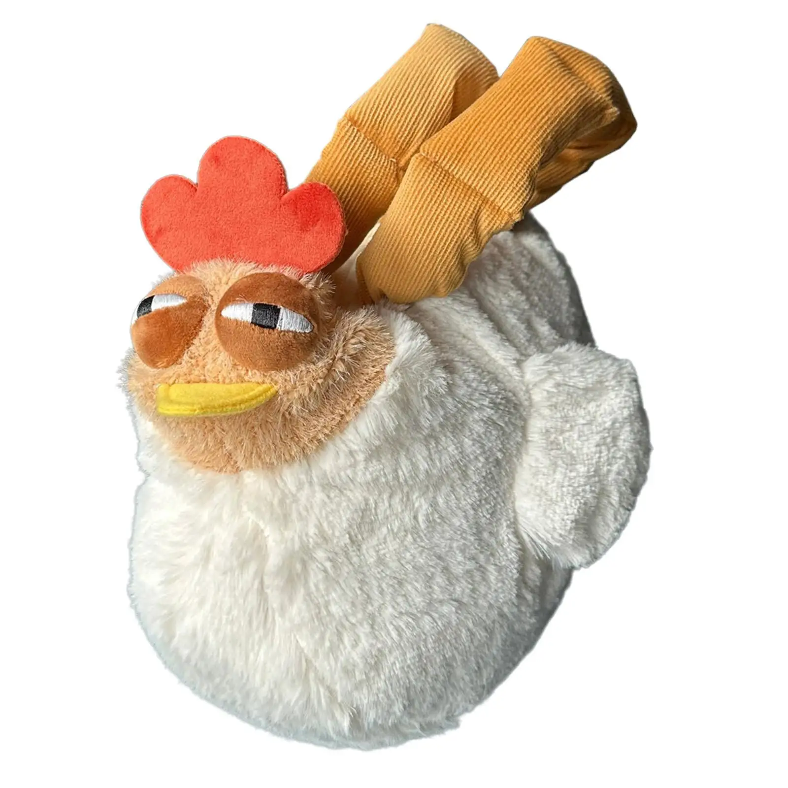 Plush Bag Zipper Closure Clutch Purse Large Capacity Cartoon Hen Handbag Chicken Bag for Dating Party Vacation Birthday Gift