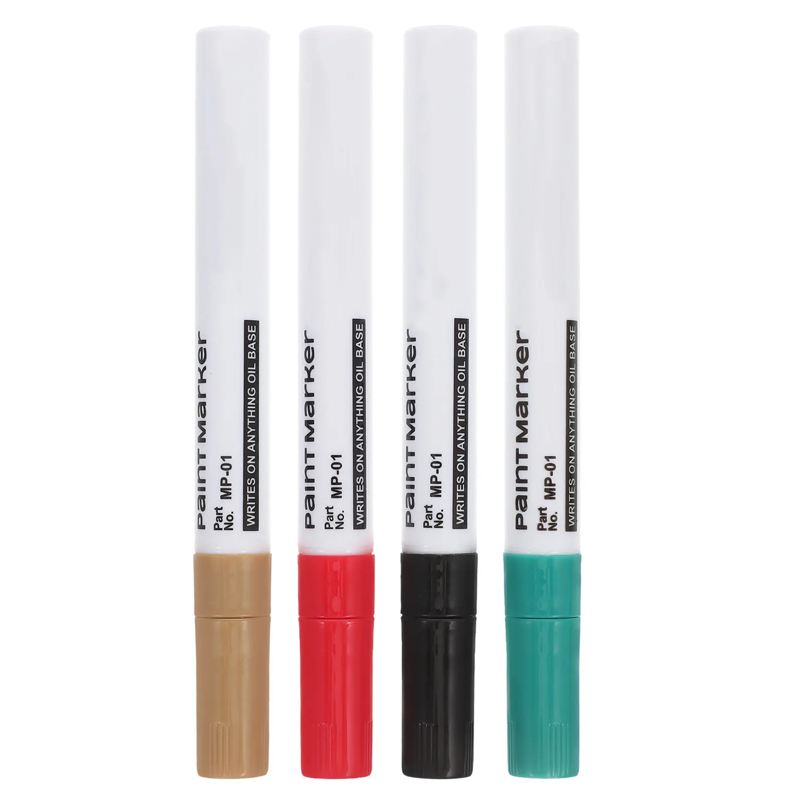 

Набор из 4 водостойких перманентных маркеров с яркими масляными красками, устойчивыми к выцветанию, для поделок, росписи камней, кружек, ткани, пластика, стекла