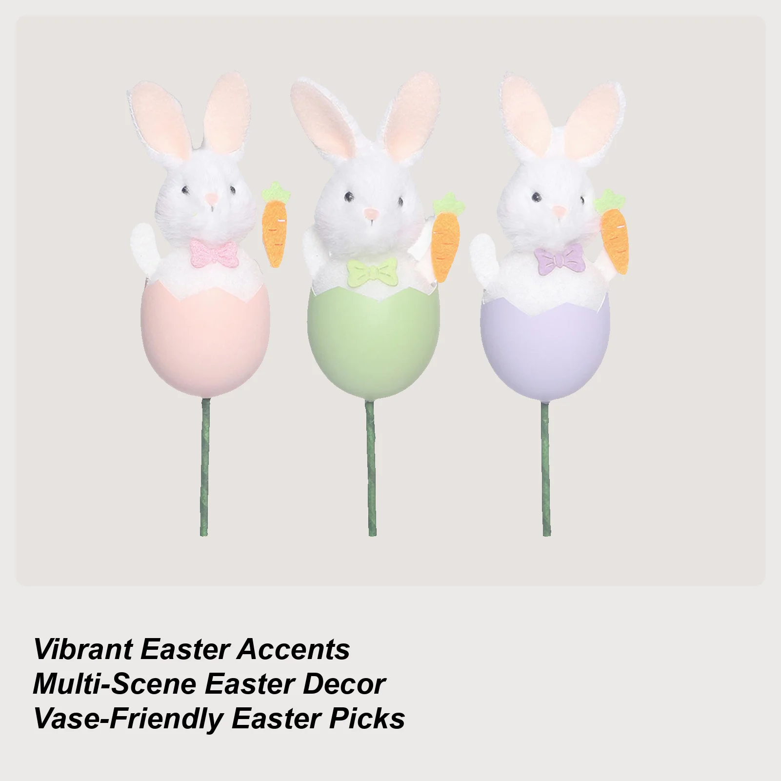 

Пасхальный кролик: набор из 3 предметов для декора, весенний букет-корзина для дома, офиса, гостиной, спальни