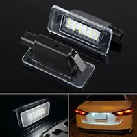 For Nissan Serena C27 Altima Suzuki Landy Dacia Duster White LED License Plate Lights Auto Parking Tag Lamps Canbus Error Free