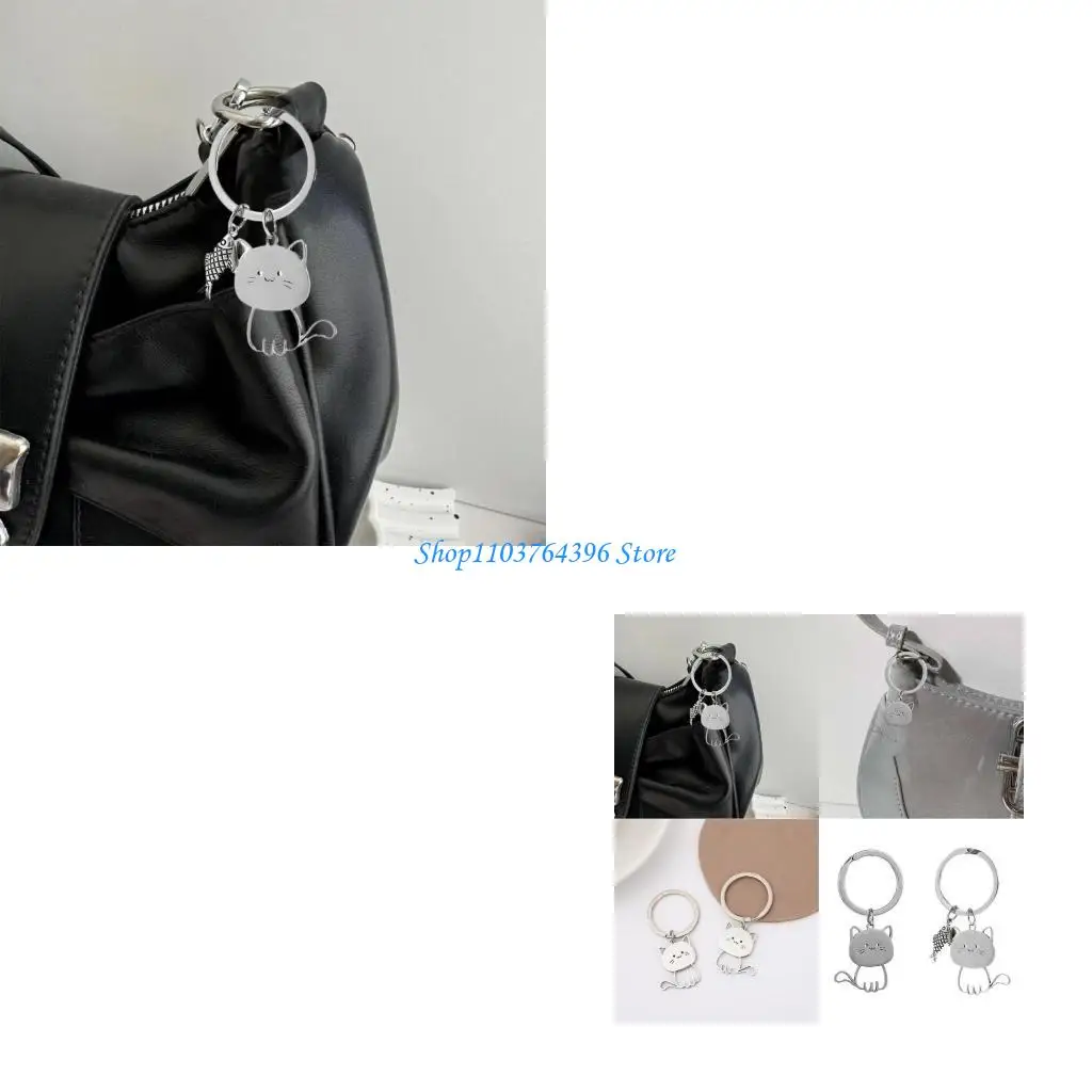 Fashion Fashion Cats Ornament Bag Charm Stainless Steel Cats Accessories for Youthful - Aliexpress Deal