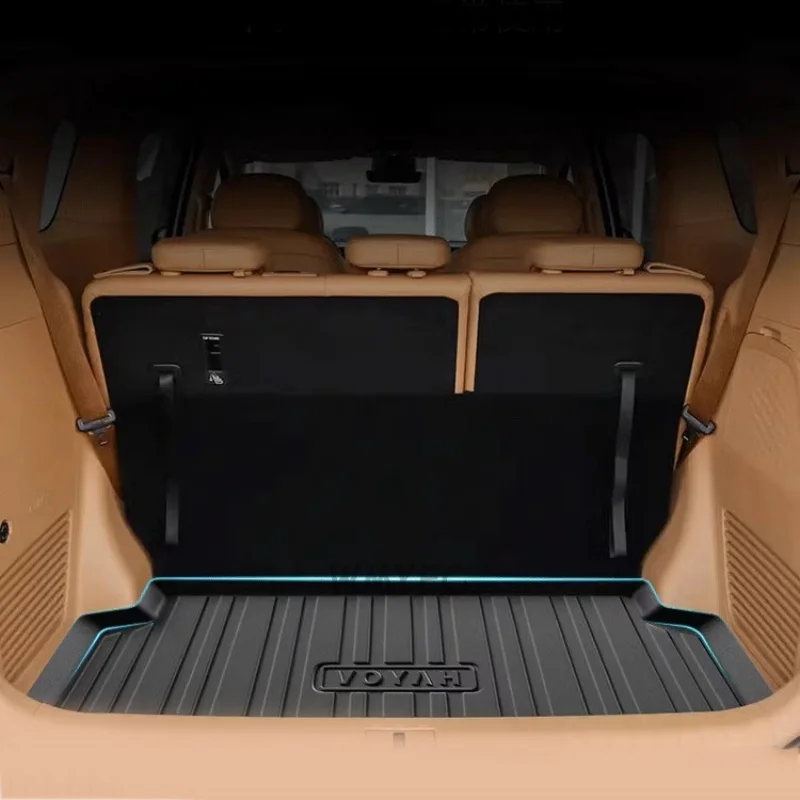 For Voyah Dream 2022-2024 2025 Custom Fit Car Trunk Mat All Season Black Cargo Mat 3D Shaped Laser Measured Trunk Liners