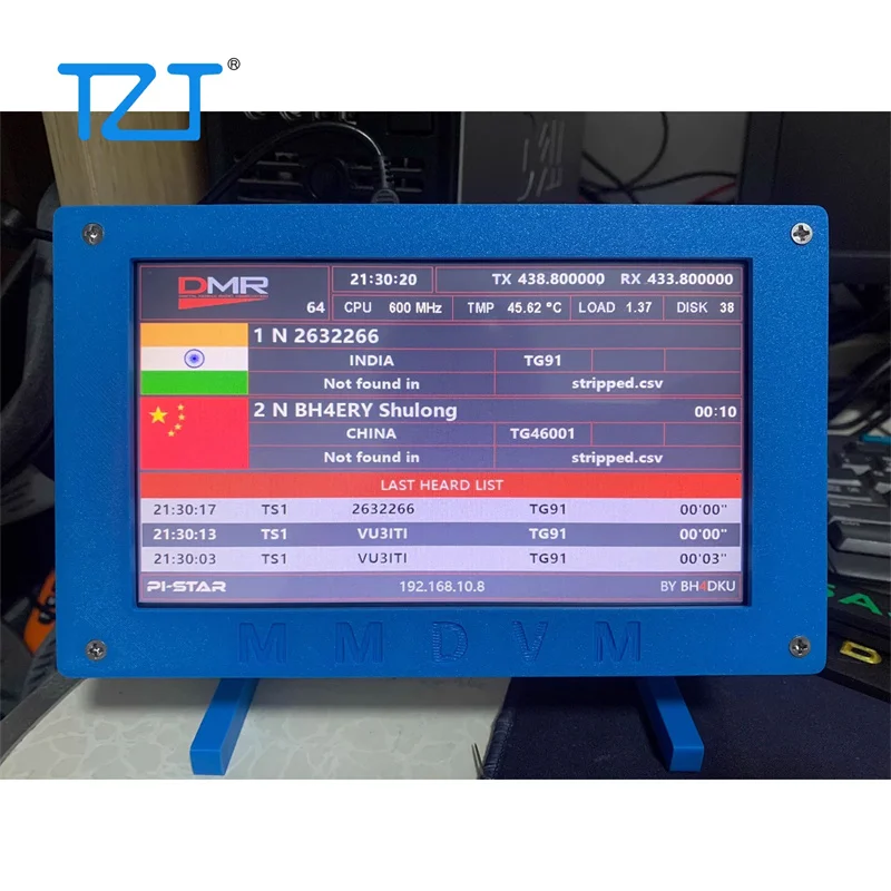 صندوق نقطة اتصال MMDVM رقمي TZT ، مودم ، شاشة 7 بوصة تعمل باللمس ، التوت Pi 3B + ، واي فاي 4G