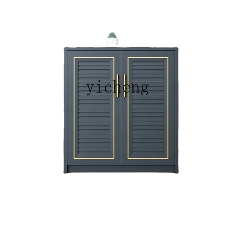 

YY Outdoor Shoe Cabinet Waterproof and Sun Protection All Aluminum Alloy Home Doorway Large Capacity Outdoor