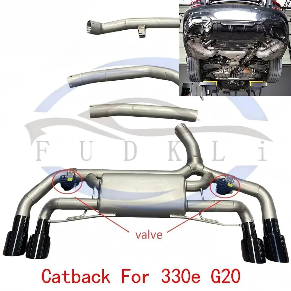 For BMW 330e G20 Hybrid Catback Exhaust System 2015 + RC Exhaust System