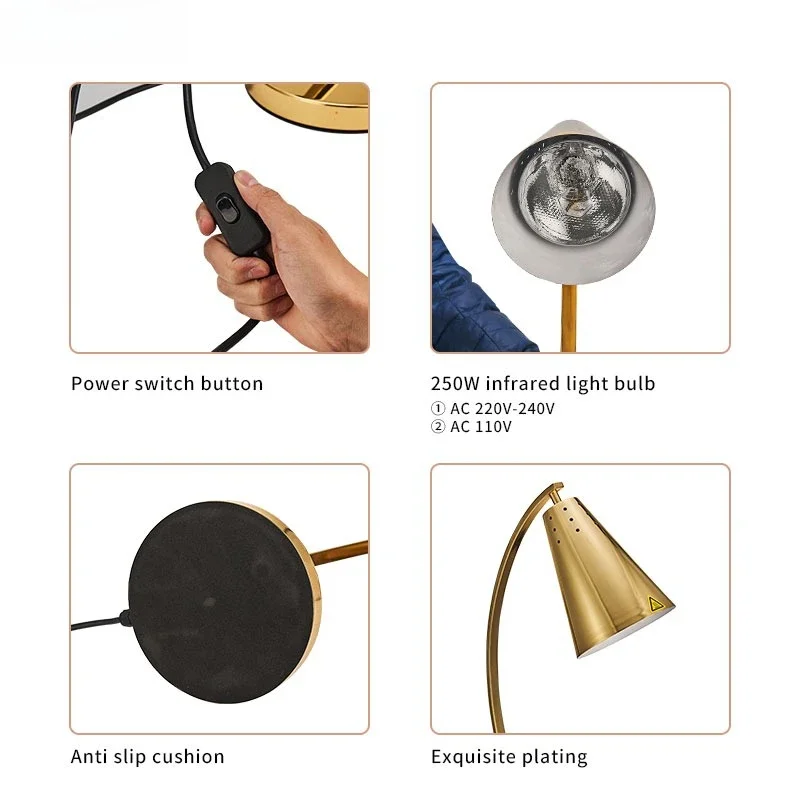 Electric Stainless Steel Food Heating Light Restaurant Supplies Buffet Food Insulator Vertical Insulation Power Supply