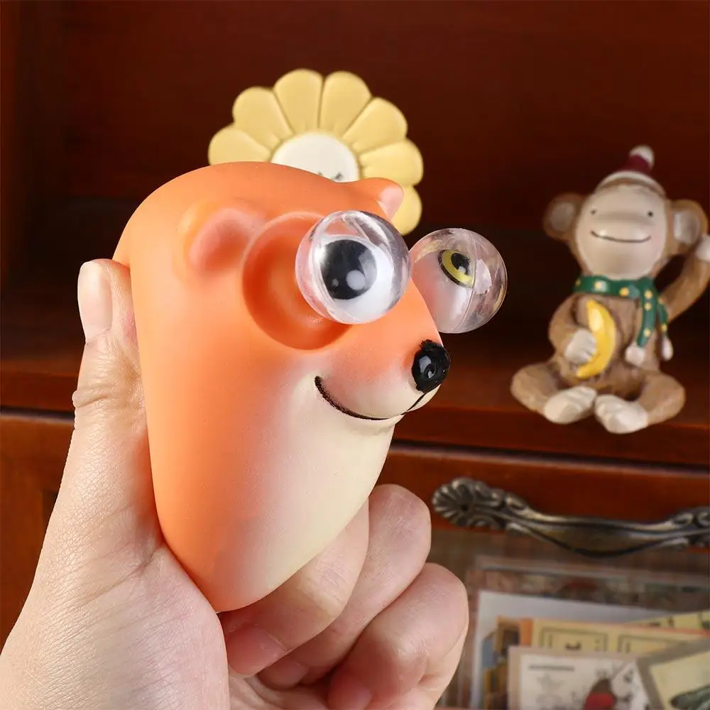 Simpatico uovo di cane Shiba Lnu Stampo per uova di cane Piccolo animale Spremere Uovo di cane Figura giocattoli Divertente cartone animato Uovo di cane Pizzico Giocattoli Decorazioni per auto