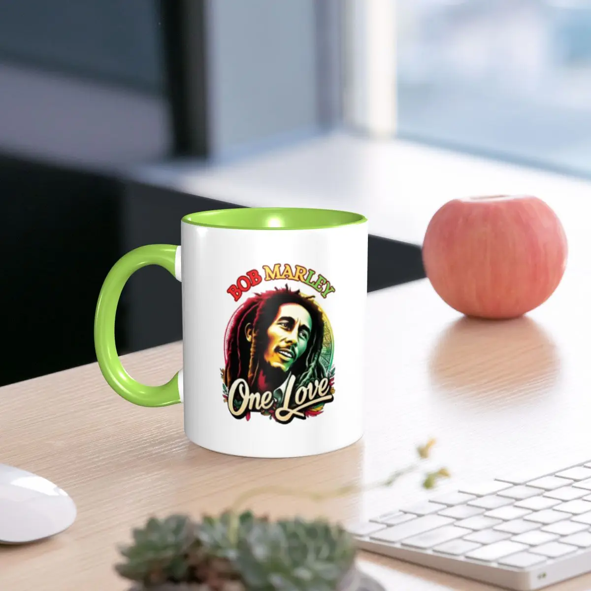 Jamaica Reggae Rock Bob Marley Mug Funny Ceramic Coffee Cups Tea Mugs Milk Cup Drinkware Gift for Friends