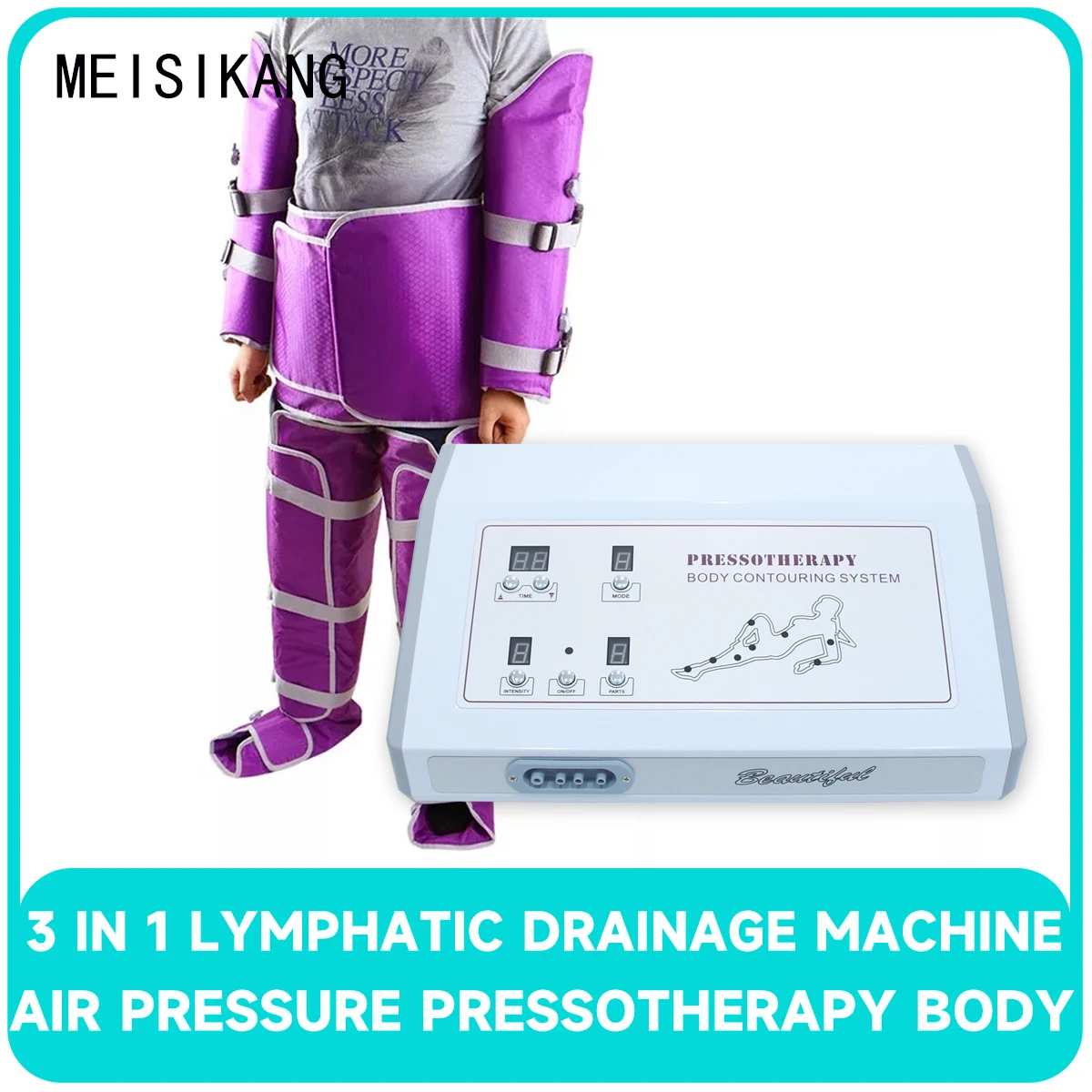 MEISIKANG 3D Air Pressure Therapy Sauna Suit Lymphatic Drainage Slimming Machine Weight Loss Body Shaping Massage Equipment