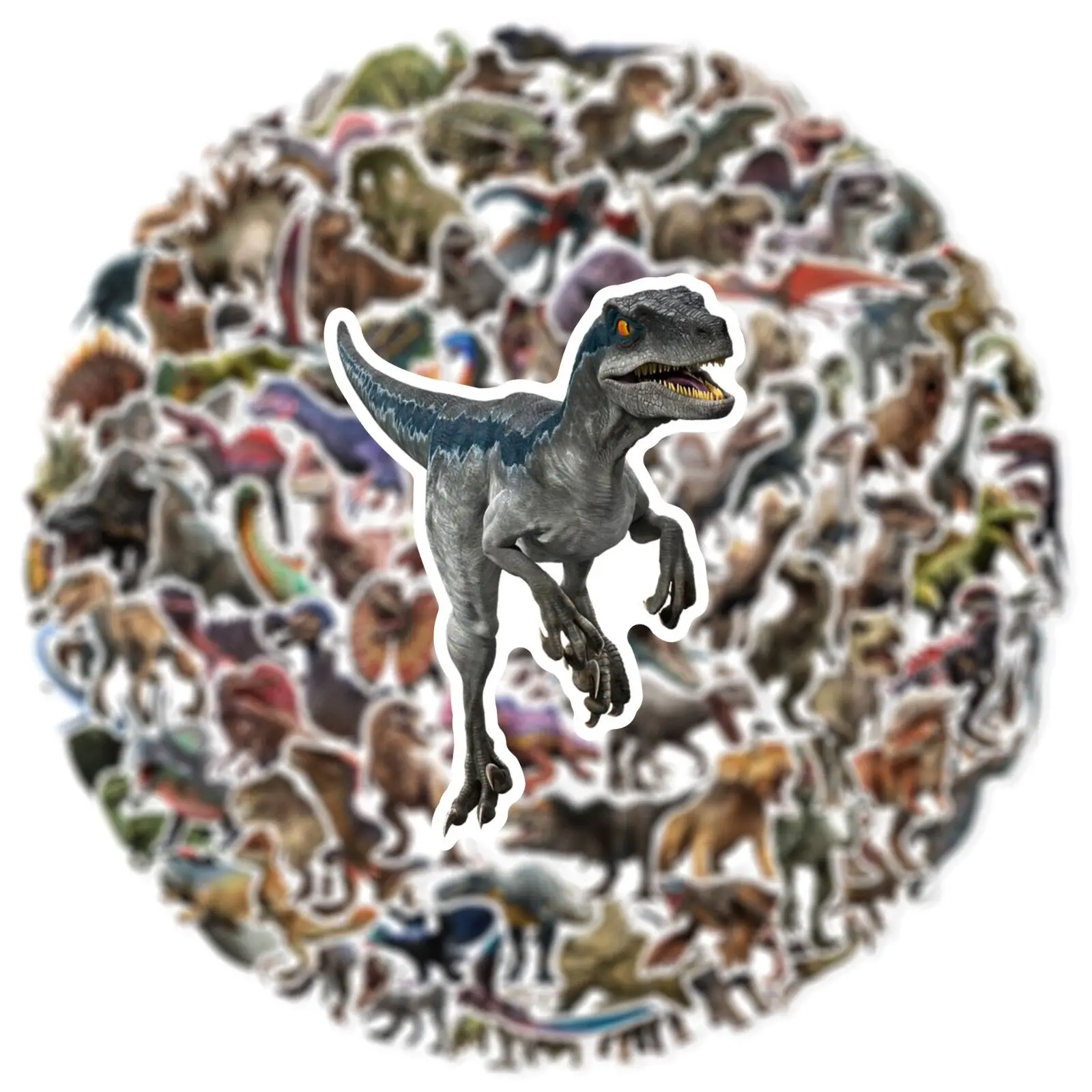 10/50/100pcs Cool Jurassic Park Movie Stickers Anime Dinosaur Decals Skateboard Phone Laptop Luggage Waterproof Sticker Kid Toy