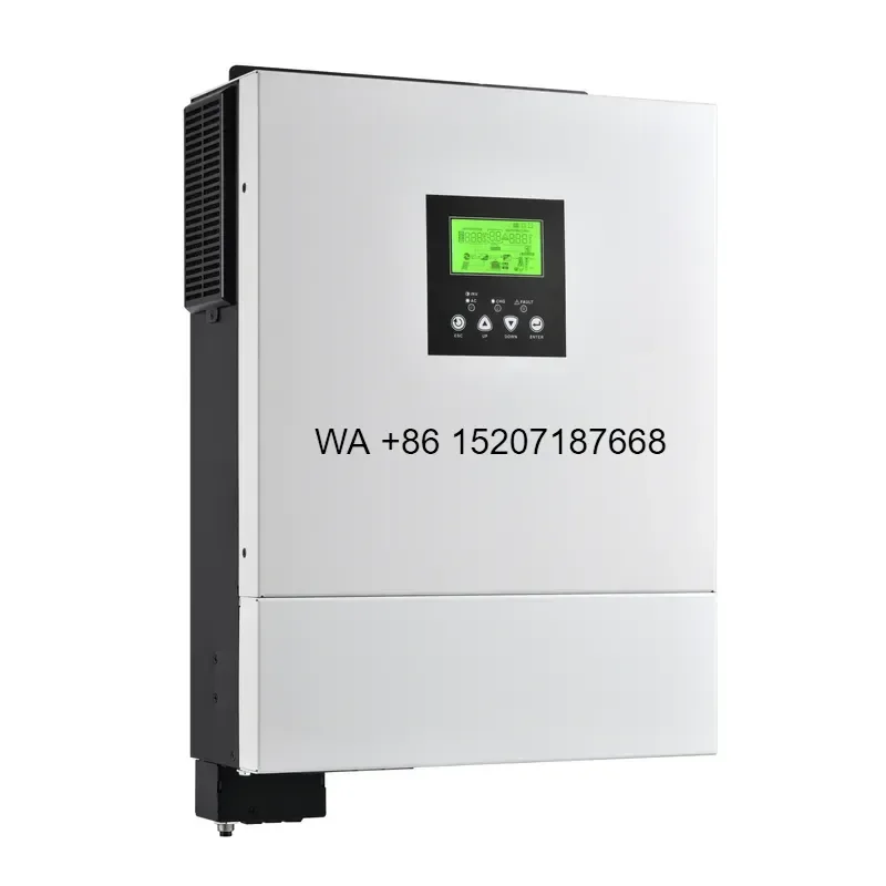Wmwmnu 6200VA 6200W Hybrid Inverter Pure Sine Wave Solar Power Converter Efficient DC to AC for Home and Commercial Use