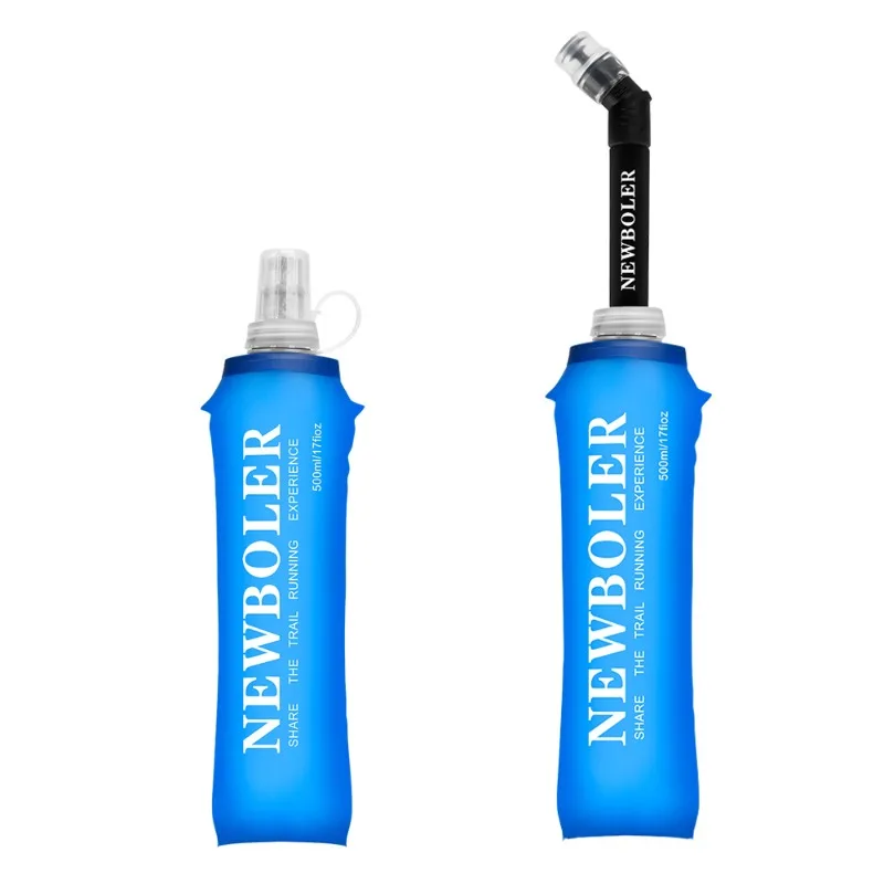 AliExpress NONE Outdoor Sports Hydration Equipment Foldable Portable Water Bottle Marathon Running Soft Kettle 500ML Cycling Water Bottle