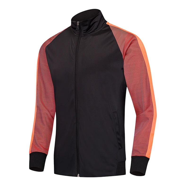 Training Patchwork Coat Stand Collar Running Outdoor Sports Hiking Soccer Fashion Jersey Breathable Mens Jogging Jacket