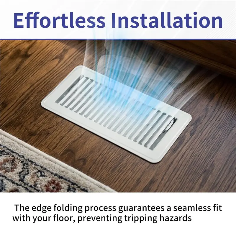 ABGG-Metal Floor Register 4X10inch-Walkable Vent Covers-Air Vent Covers For Home Floor-Metal Vent Cover