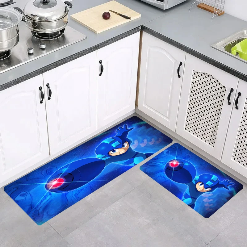 

Game M-Megaman R-Rockman Kitchen Rug Living Room Carpets Balcony Door Mat Carpet Entrance of House Home Rugs Foot Doormat Mats