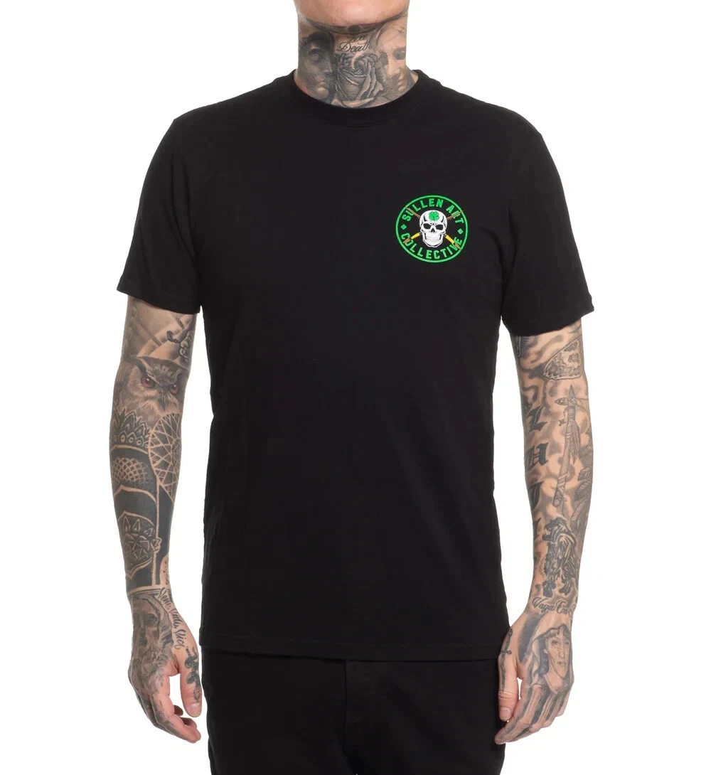 Sullen Art Collective True Artist Pin Up Tattoo Men's Premium Tee IN THE PUB High-end Luxury Unisex Style Both of Men and Women