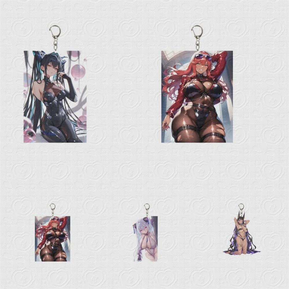 

6CM NEW Anime Blue Archive Acrylic Keychain Model Cosplay Charm Characters Ornament Accessories Goods Christmas Gifts